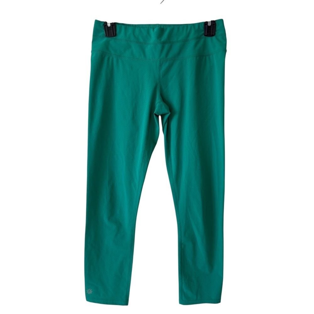 Athleta Dobby Sonar  Capri  Pockets Crop Leggings Reflective Size S ST